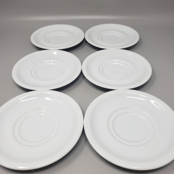 Set Of 6 Schmidt Porcelain China Teacup Saucers - Picture 2 of 9